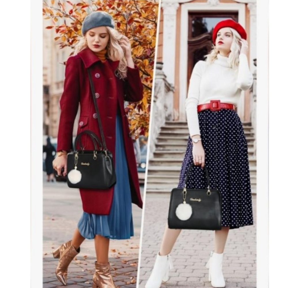 Designer Purse & Handbag Top Handle Satchel Shoulder Bag Messenger Tote Bag - Picture 9 of 12